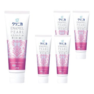 LION 獅王 固齒佳 台灣公司貨 酵素亮白牙膏 百花薄荷, 130g, 5條