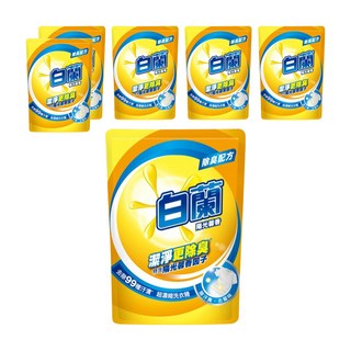 白蘭 超濃縮洗衣精補充包 陽光馨香, 1.6kg, 6包
