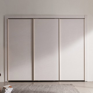 삼익가구 타임 스톤 슬라이딩 붙박이장 11자 방문설치, 스톤베이지