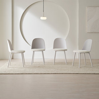 피드 벨벳 의자세트 4인용 방문설치, 아이보리, 일반의자 4