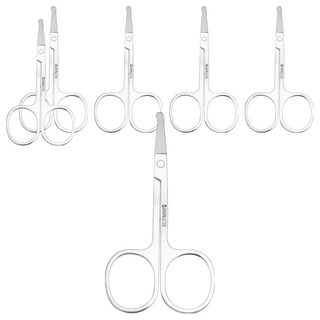 FANCY LIFE 不鏽鋼鼻毛剪, 剪刀款, 6支