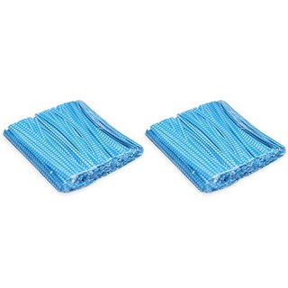 indi.k 格紋包裝束帶, 天空藍, 1個