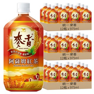 統一 麥香 阿薩姆紅茶, 975ml, 36瓶