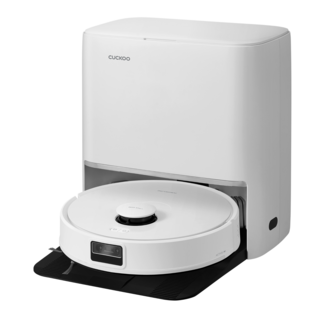 쿠쿠 파워클론 AI 올인원 스테이션 고온세척 로봇청소기 CRVC-BNLAC0520W, 화이트