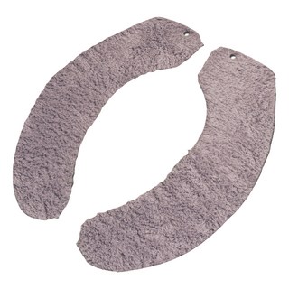 ENJOY101 矽膠布止滑馬桶坐墊貼 長毛家用款 台灣製造, 灰色, 1組