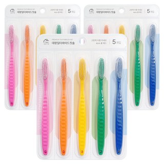 Back to Basics 大王王牌寬頭牙刷 繽紛5入組, 3套