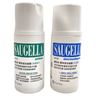 SAUGELLA 賽吉兒 天天清爽組 女性私密肌膚清潔護理 溫和潔淨 去除異味 維持清爽舒適, 1組