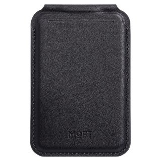 MOFT 磁吸感應卡包支架 MOVAS MagSafe 10x6.5x0.9cm 77g 純素皮革 玻璃纖維 磁鐵 金屬片, 夜幕黑, 1個