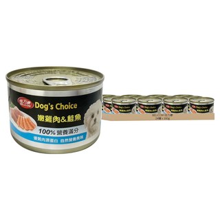 BELICOM 倍力康 狗罐頭 24罐, 雞肉 + 鮭魚, 160g