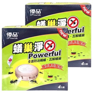 優品 蟻巢淨 Set 4入, 全巢瓦解, 全面防治螞蟻, 12g, 2盒