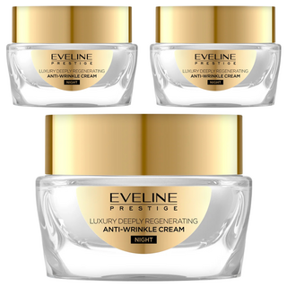 EVELINE 24K 蝸牛魚子醬晚霜 - 深層修復抗皺, 50ml, 3罐