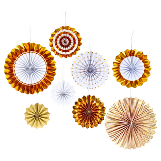 紙扇花 燙金 120克雙膠紙印刷 20cm*2 28cm*2 35cm*2 40cm*2, 20cm,28cm,35cm,40cm