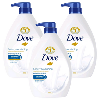 Dove 多芬 滋養柔嫩沐浴乳, 1kg, 3瓶