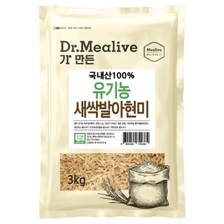밀리브 유기농 새싹 발아현미, 3kg, 1개