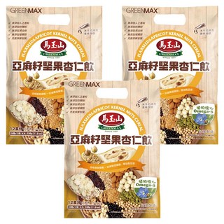 馬玉山亞麻籽堅果杏仁飲 含植物性 Omega-3, 336g, 3袋