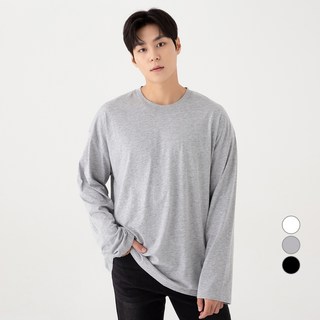 CARET Oversize長袖T恤, 麻灰色