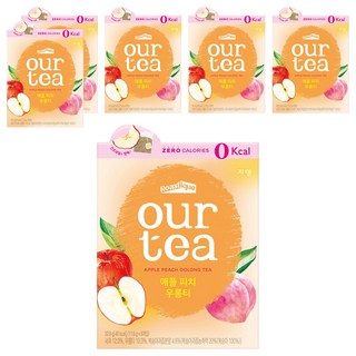 아워티 애플 피치 우롱티, 11.6g, 8개입, 6개