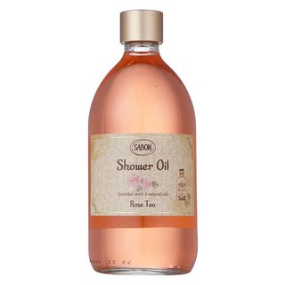 SABON 國際航空版 玫瑰茶語 沐浴油, 500ml, 1瓶