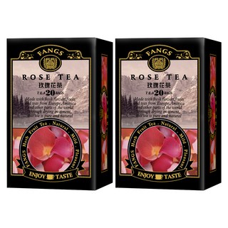 FANGS 方氏 玫瑰花茶, 2g, 20包, 2盒