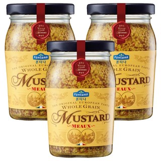 Fontana 全穀芥末籽醬, 200g, 3個