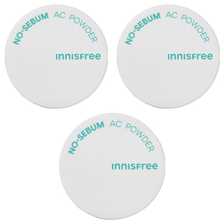 INNISFREE 台灣公司貨 無油無慮繽紛蜜粉2號 5g, 綠色, 3個