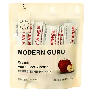 MODERN GURU 蘋果醋隨身包 21條, 1個, 315ml