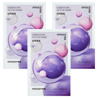 INNISFREE 台灣公司貨 高效活性面膜 艾地苯, 3包, 1片