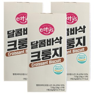 eatus 扁可頌 5片入, 120g, 3盒