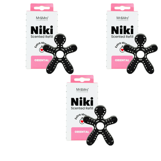 Mr&Mrs FRAGRANCE Niki 車用芳香劑補充蕊, 東方調, 3個