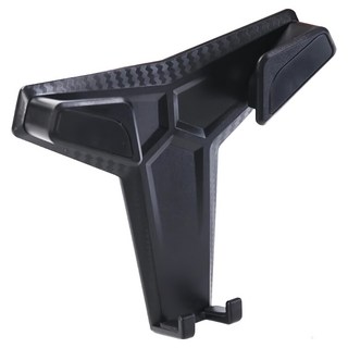 ANBORTEH 安伯特 非夾不可 重力插入型卡夢手機架 插入+旋鈕CD口, 黑色, 1個