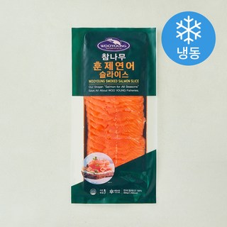 참나무 훈제 연어 슬라이스 (냉동), 1개, 600g