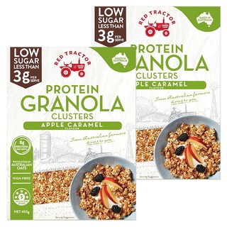 RED TRACTOR 穀物麥片 蘋果風味 低糖 高纖, 450g, 2盒