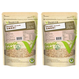 Vilson 米森 100%有機燕麥仁, 450g, 2包