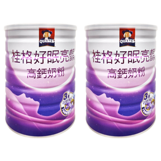QUAKER 桂格 好眠亮顏高鈣奶粉, 750g, 2罐