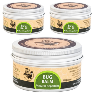 Tui Balms 天然防蚊止癢精油蜂蠟膏, 40g, 紐西蘭蜂蜜, 天然成分, 3罐