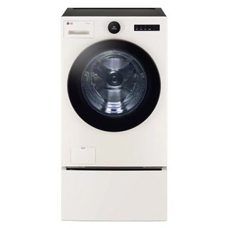 [10% 환급가전] LG전자 트롬 오브제컬렉션 세탁기 + 미니워시 FG21ENX 21kg + 4kg 세트 방문설치, 네이처 베이지