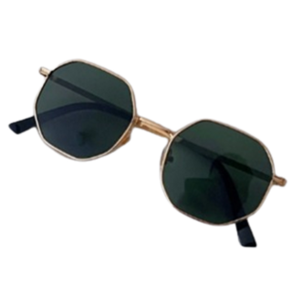 Dolphin whale 孩童金屬幾何框太陽眼鏡 UV400