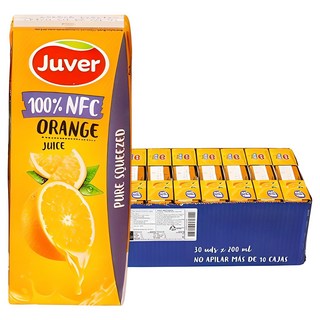 Juver 茱兒 鮮榨柳橙汁, 200ml, 30入