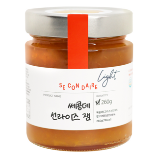 SECONDAIRE 低卡Light日出果醬, 260g, 1罐