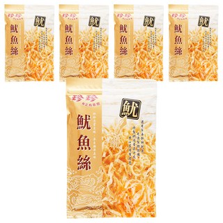 珍珍 魷魚絲, 80g, 5包