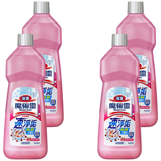 Kao 花王 Magiclean 魔術靈 浴室清潔劑 經濟瓶 速淨垢 除菌, 500ml, 4瓶