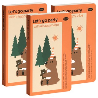 ICONIC Slow 手持筆記本 104頁, 03PARTY, 3個