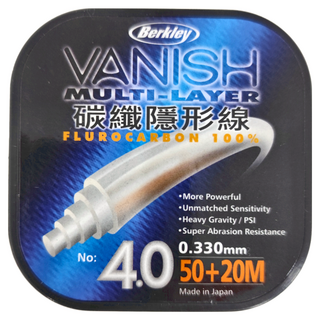 Berkley 貝克力 New VANISH 高比重 碳纖隱形線, 4號, 1個