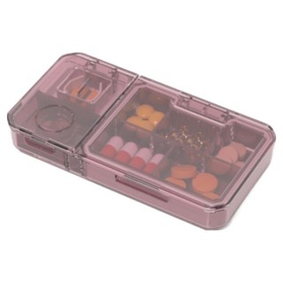 Starium 藥丸切割研磨收納盒 紅色, 1個