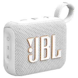 JBL 可攜式防水藍牙喇叭 GO 4 IP67防水防塵 7小時電力續航 Pro Sound強勁低音 Auracast多喇叭串連, 白色