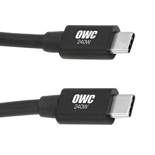 OWC Thunderbolt 5 傳輸線 USB-C 80Gb/s PD 240W OWCCBLTB5C0.3M, 30cm, 1條