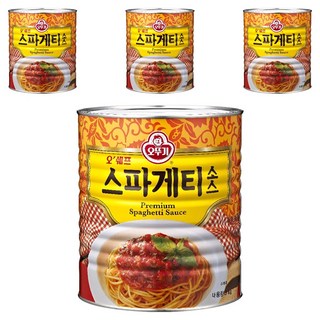 오뚜기 오쉐프 스파게티 소스, 3kg, 4개