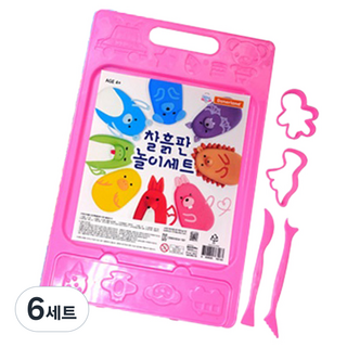 도너랜드 찰흙판 놀이 세트, 랜덤발송, 6세트