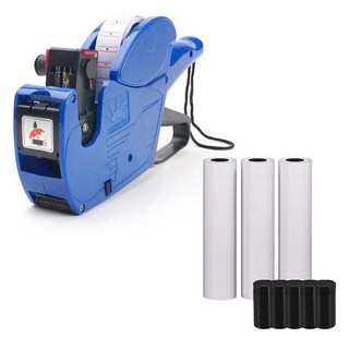 Skytrip 韓文 8位數 標價機 + 空白標籤紙3入 + 墨輪5入 組, 隨機出貨