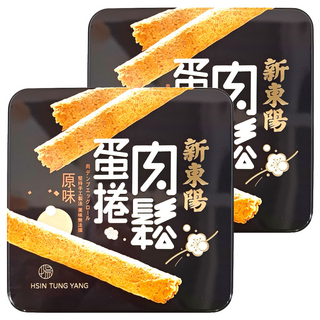 新東陽 精緻肉鬆蛋捲禮盒, 堅持手工製造, 嚴選肉鬆, 口感紮實, 306g, 2盒